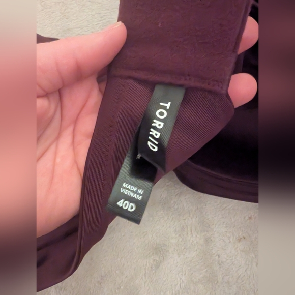 Torrid Dream Wire-Free Bra in Burgundy - Picture 5 of 5